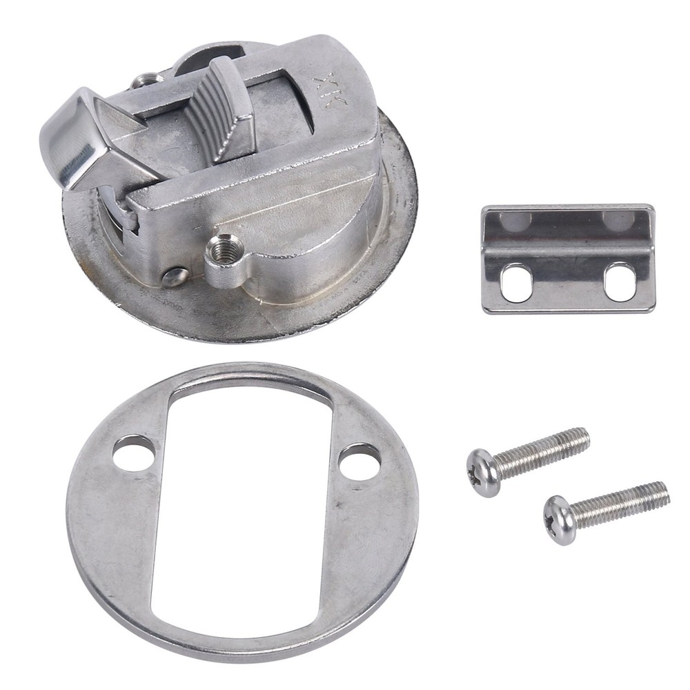 Amarine Made 2" Flush Pull Slam Latch Stainless Steel Round for B