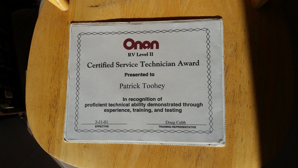 Onan OEM FACTORY ORIGINAL CARB Microlight 4000 KY RV Gen.