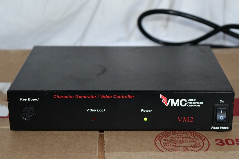 VMNU VM2 #100696 CHARACTER GENERATOR VIDEO CONTROLLER NETWORK UNIT W6B1