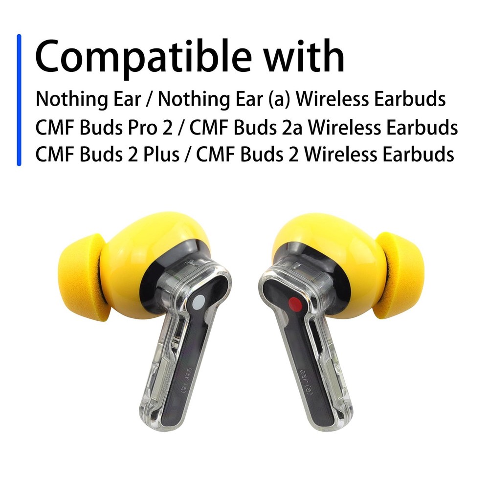 NANLANFAN Replacement Foam Ear Tips for Nothing Ear/Nothing (a) / yellow