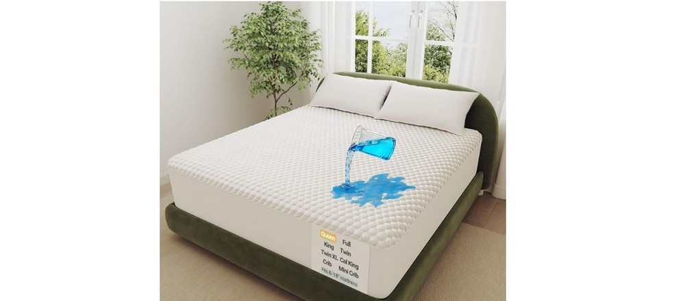 Waterproof Mattress Protector Queen Fitted Cover Breathable Stretchable