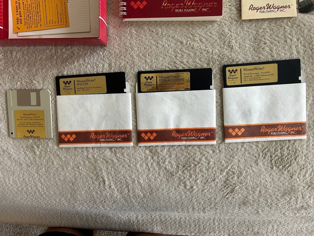 Macintosh MouseWrite Word Processor for Apple IIc IIGS IIe. Software 1985-86 #1