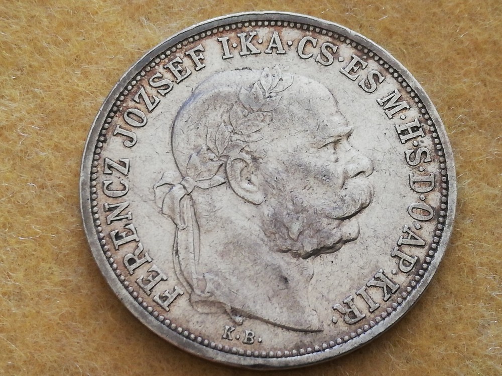 Hungary. Francesco Giuseppe I 5 Korone 1908 KB.