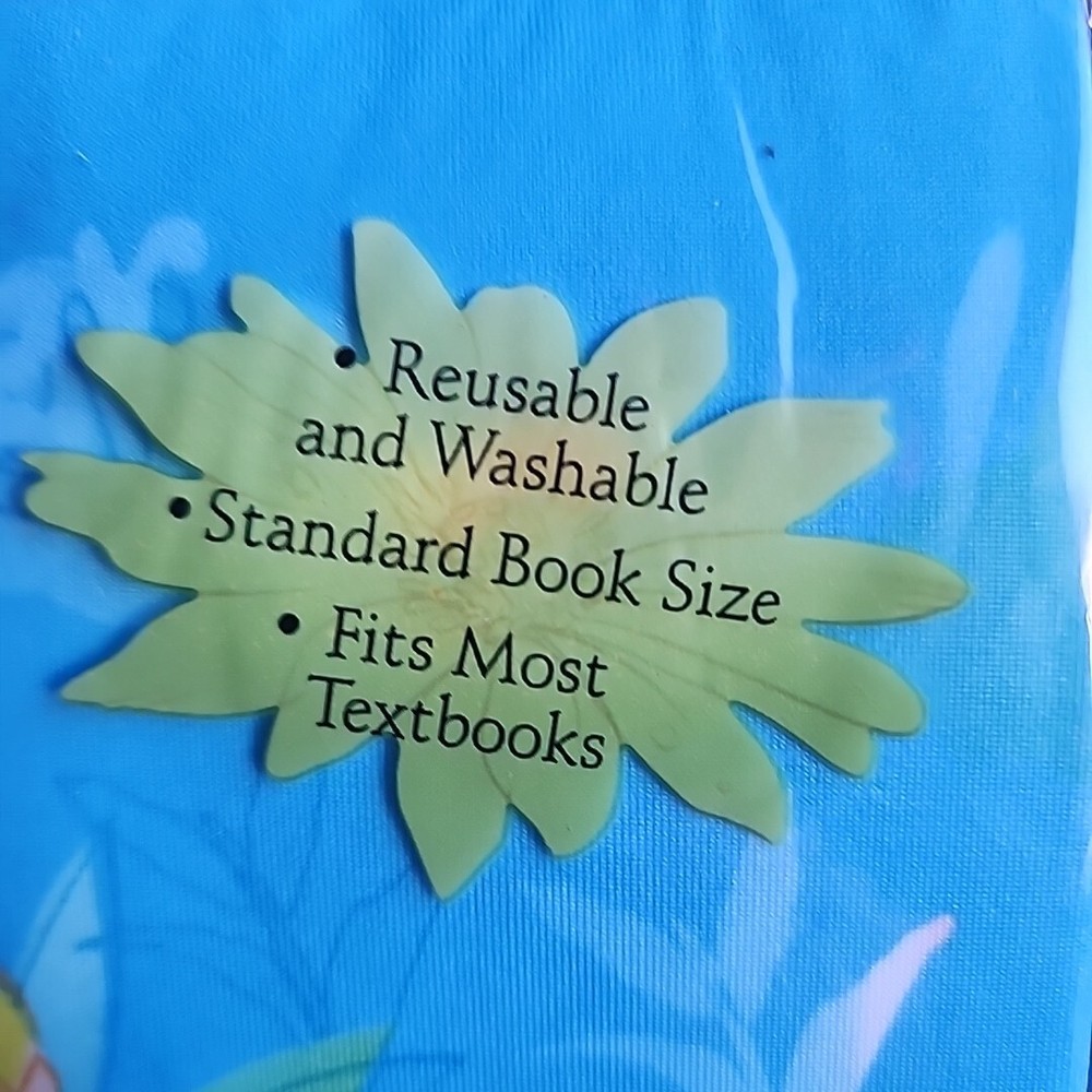 Tinkerbell Stretchable Fabric Book Cover Text Book NOS