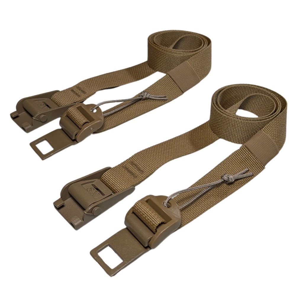 Military Mil-Spec Backpack Rucksack 1" Compression Cinch Straps Aluminum Clip