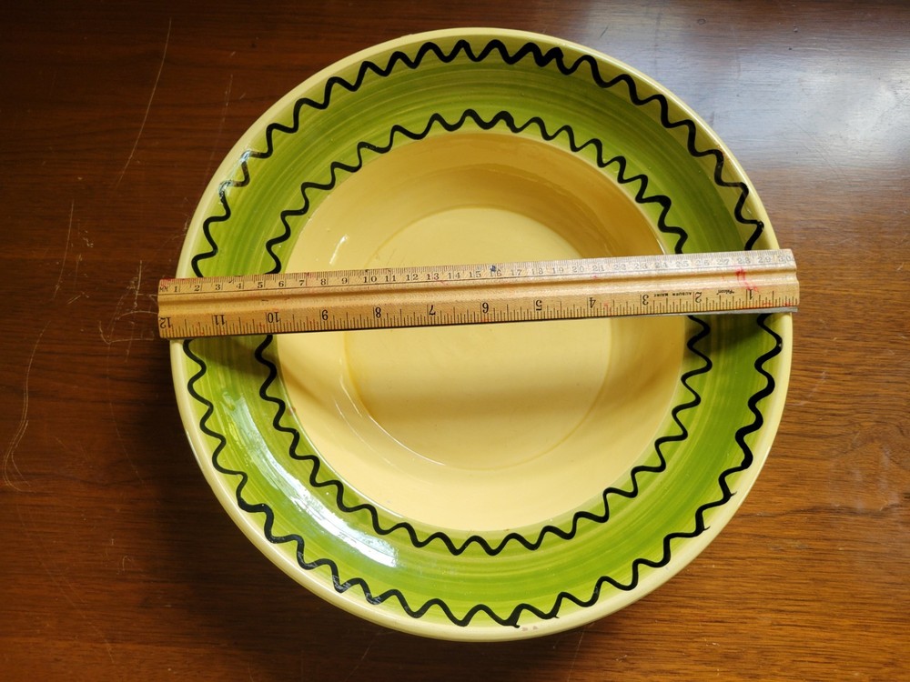 12" Ceramic Bowl From Italy