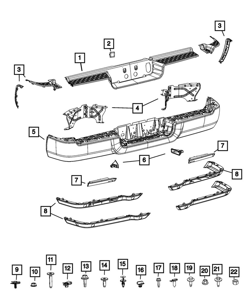 Genuine Mopar Bumper Cover 68526870AA