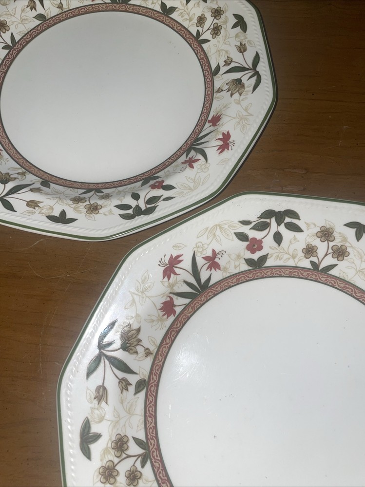 2 CHURCHILL ASSAM 10 1/8” DINNER PLATES