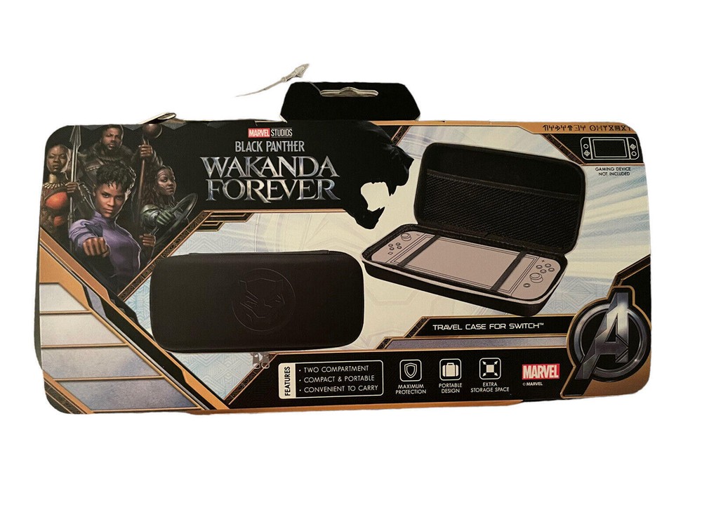 Marvel Black Panther (Wakanda Forever) travel case for Switch