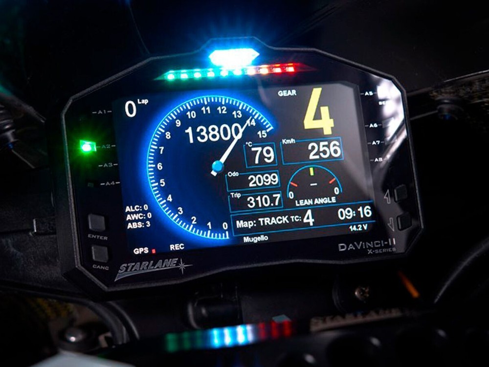 GPS LAPTIMER DISPLAY Dash board STARLANE DAVINCI-II S Data Acquisition No Harnes