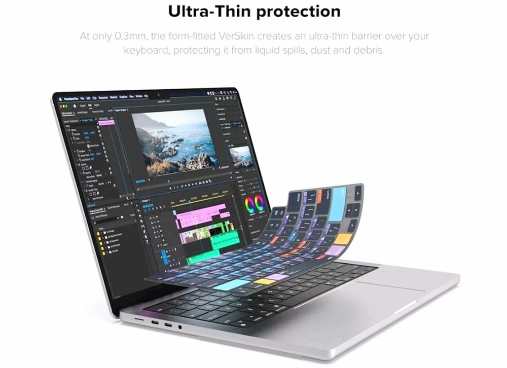 MacBook Adobe Premier ProShortcut Keyboard Protector, VerSkin JCPal✍️✍️