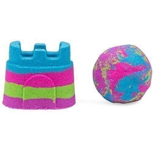 Kinetic Sand, 2-Pack Rainbow Unicorn Multi-Color Double Castle Containers