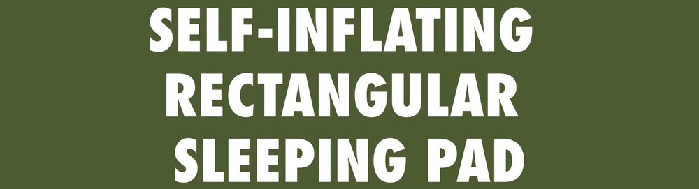 Self-Inflating Large Rectangular Sleeping Pad