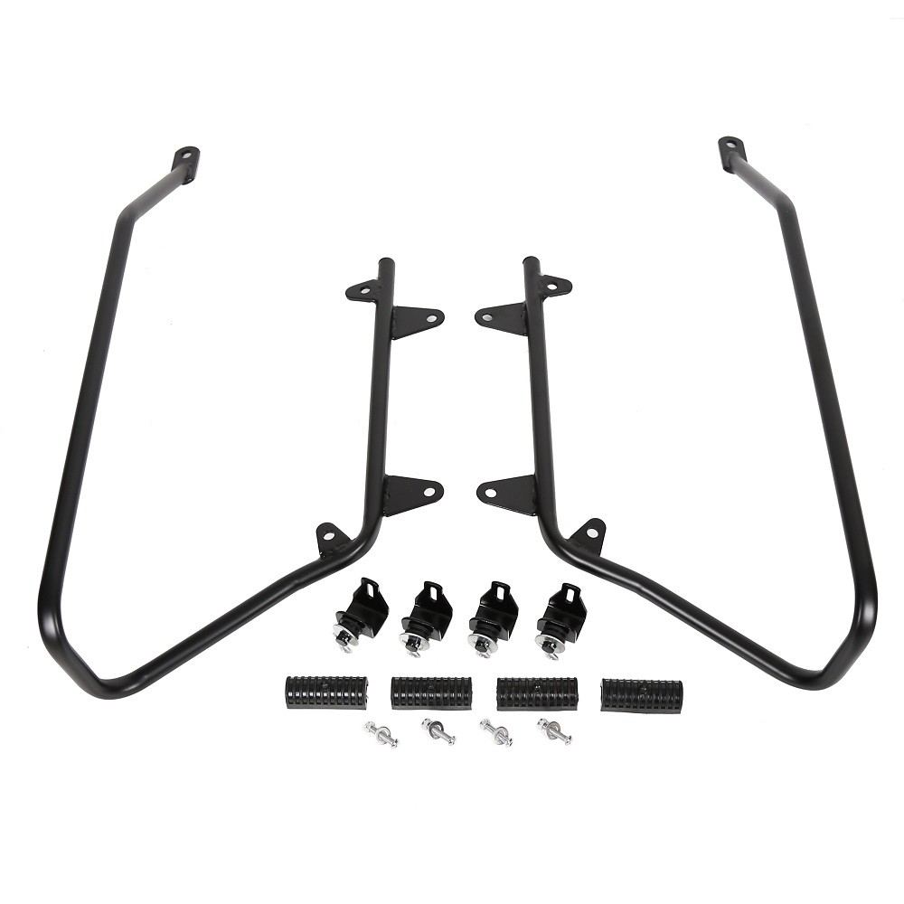 Hard Saddlebag Saddle bag Conversion Brackets Fit For Harley Softail w/ Hardware