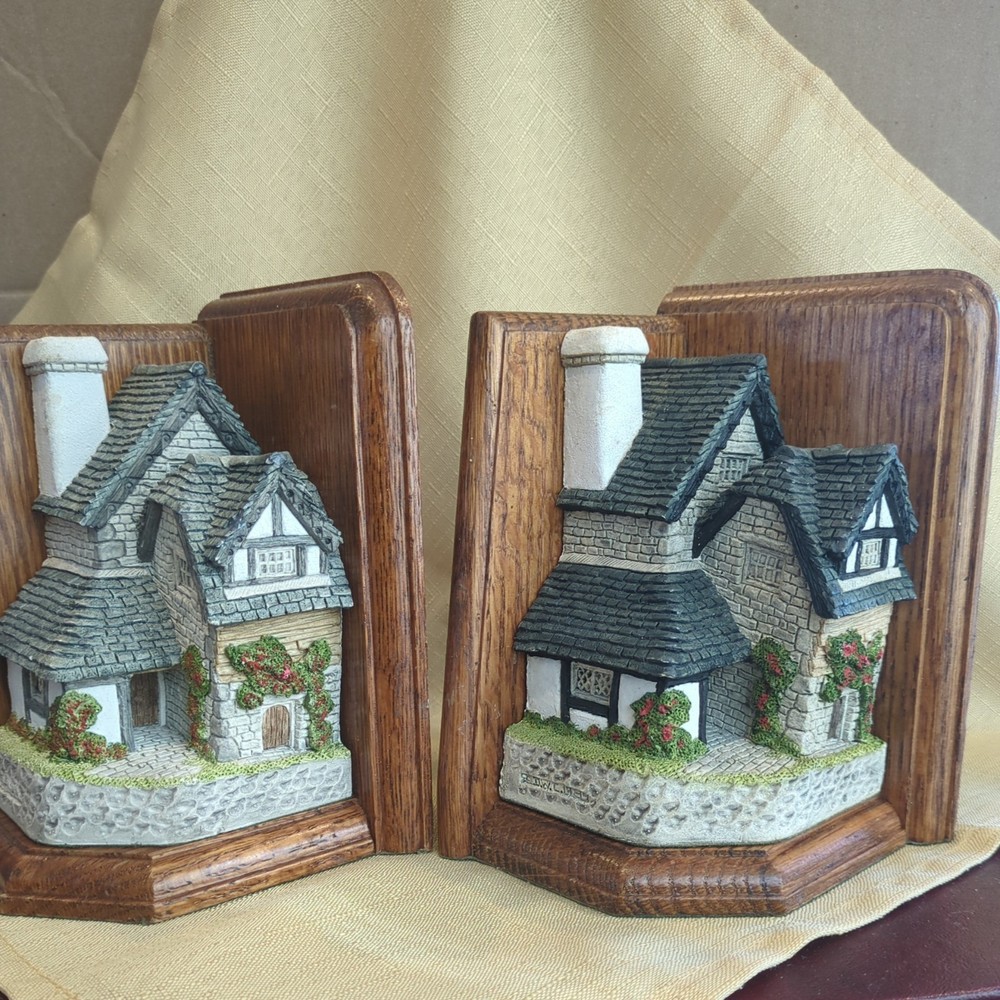 Vintage David Winter Bookends "The Printer and The Printer", 1990