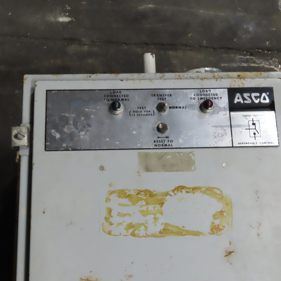 Asco C940340099XC 400A Automatic Transfer Switch 480/277V 60HZ Type 12 Enc.