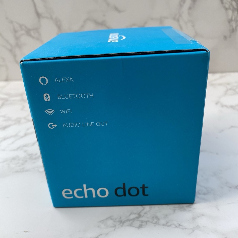 Amazon Echo Dot (3rd) Gen. Bluetooth, With Alexa. Charcoal. New / Sealed.