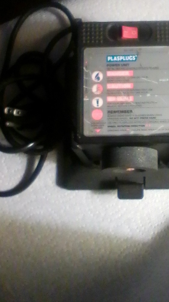 Plasplugs Ultra Sharp Power Tool Sharpener 120V Grinding Plastic Black