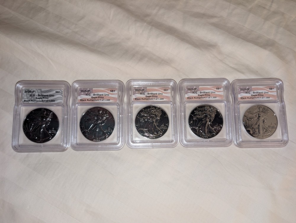 Black Ruthenium Silver Eagle (Eagle Privy)