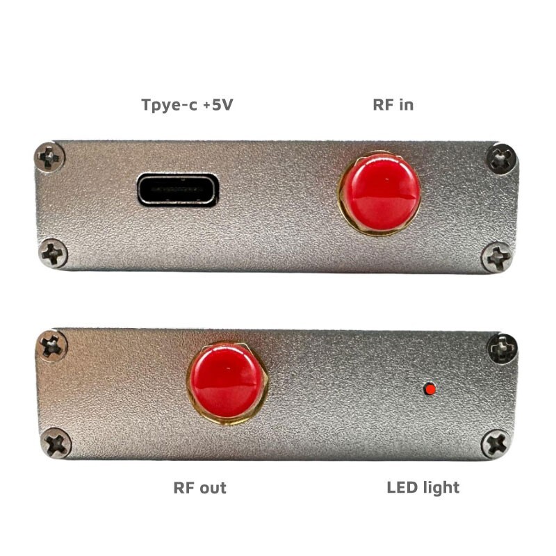 HT002 1-8000MHz RF Power Meter AD8318 Module Logarithmic Detector Controller
