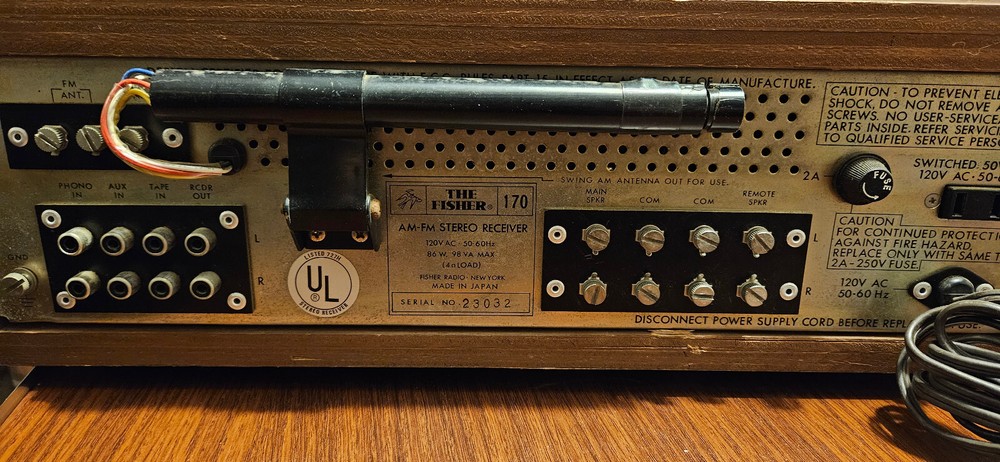 Fisher 170 AM-FM Stereo Receiver