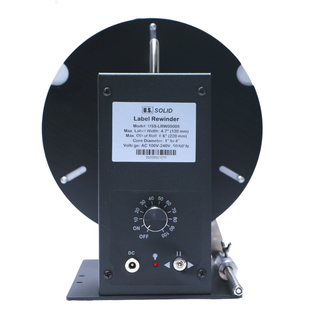 Automatic Label Rewinder Speed Adjustable Core Holder 1"-4" 110V-240V