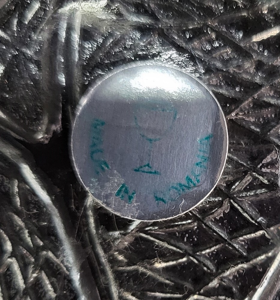 Alco Crystal Leaf Dish Divided Made in Romania