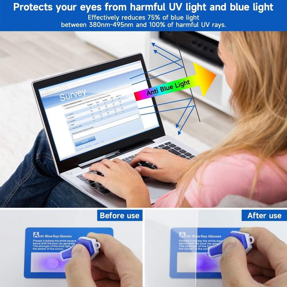 15.6 Inch Matte Screen Protector for Laptops, Blue Light Blocking & Anti-Scratch
