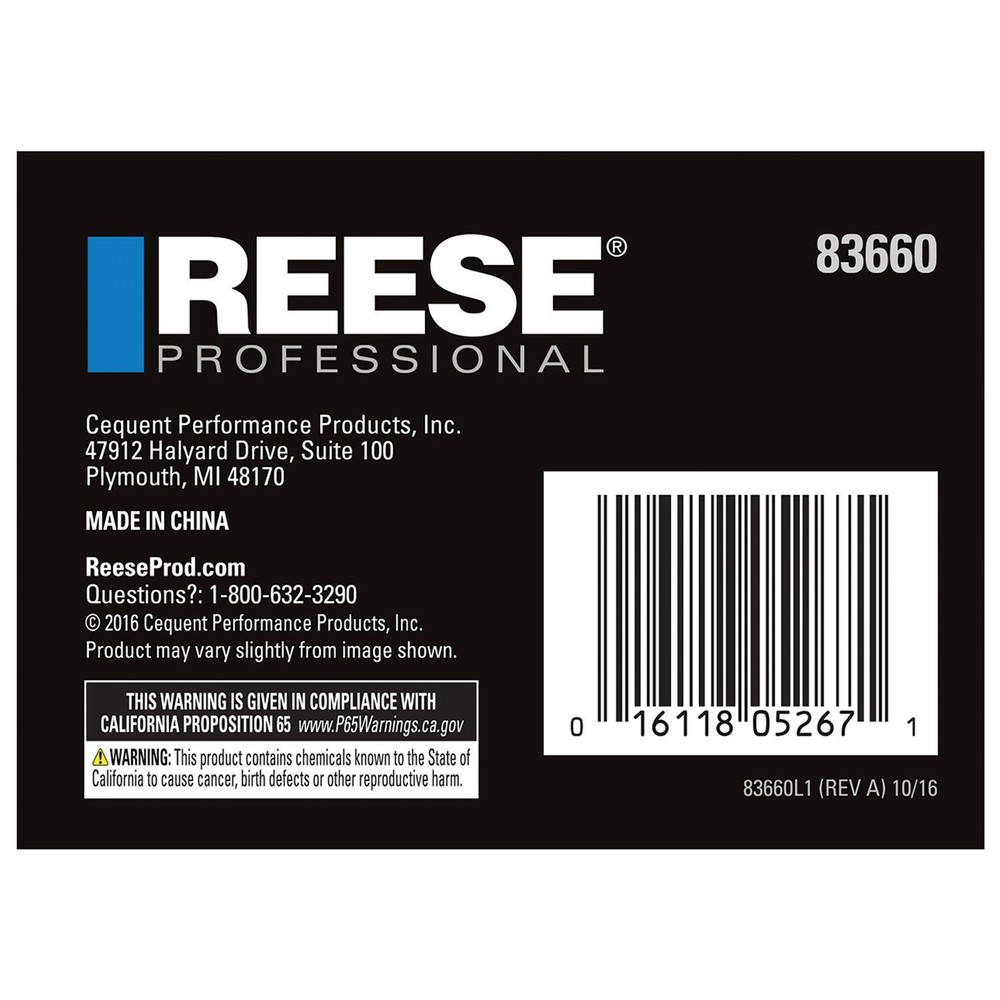Reese 83660 Sway Control - Friction