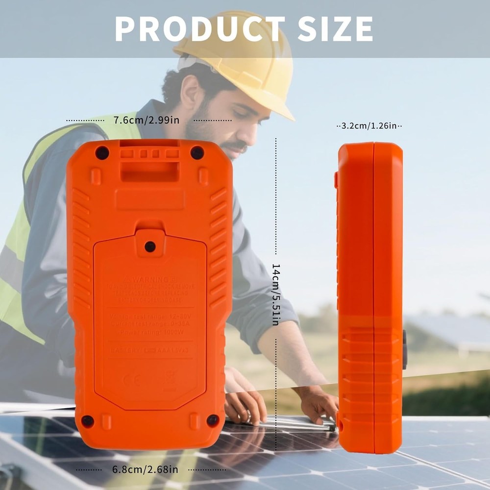 ZIBOO FT-1000W Solar Panel Tester MPPT Meter - 1000W Max Power,