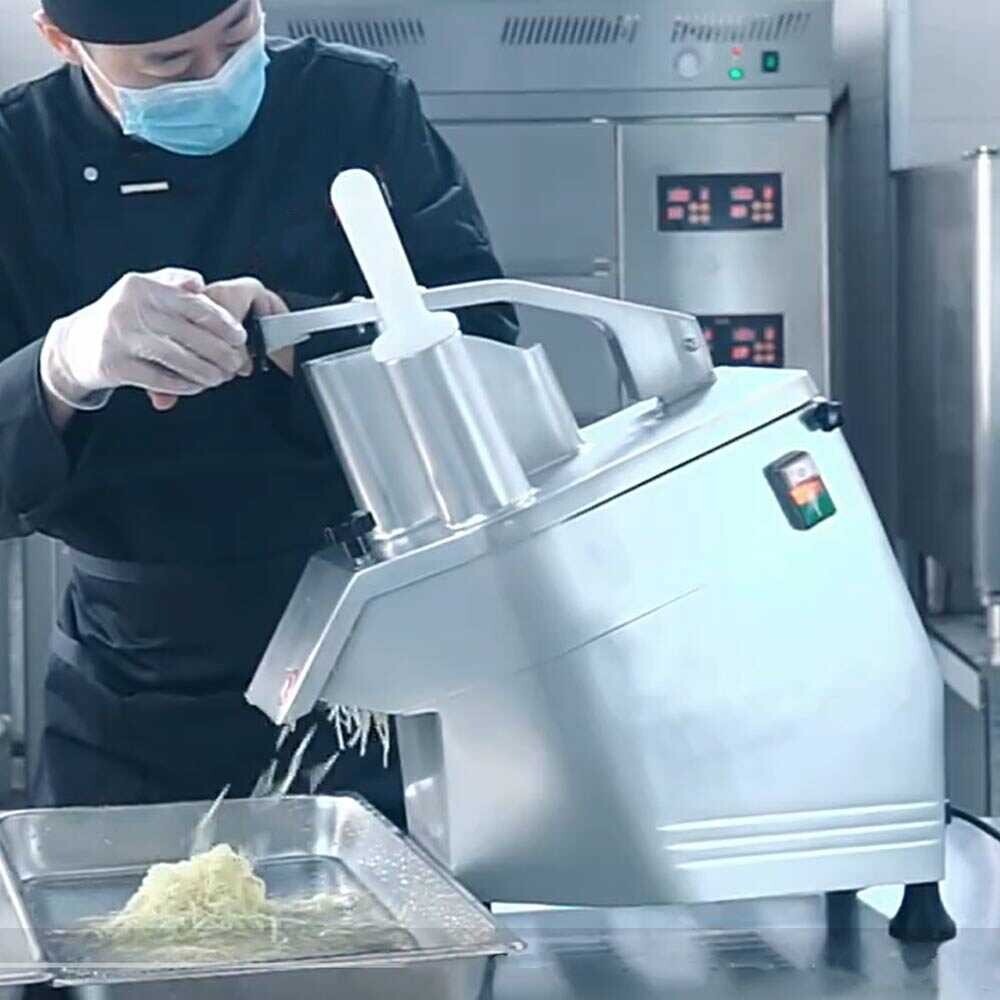 Vegetable Cutter, Continuous Feed Food Processor with 5 Disks