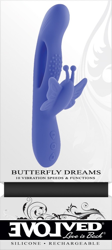 Evolved Ultimately Pleasurable Butterfly Dreams Rabbit Vibrator, New