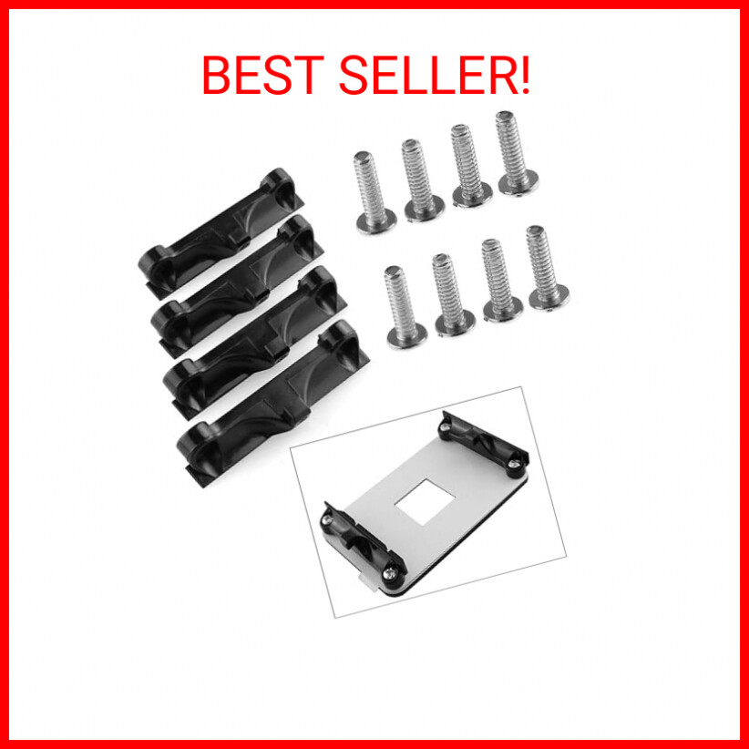 DGZZI CPU Fan Retainer Bracket 4PCS Black CPU Fan Support Bracket for AM4