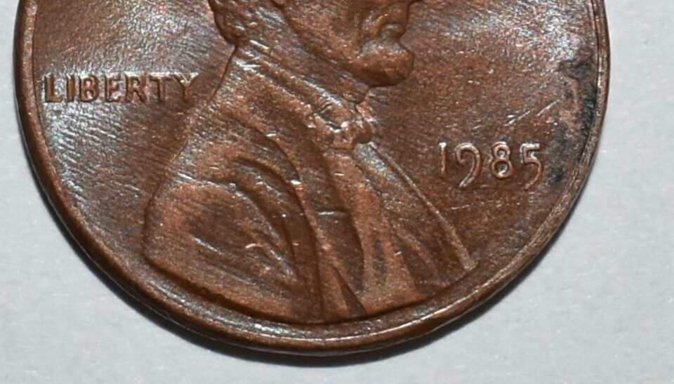 1985 Penny Error Multi Errored No Mint Mark P