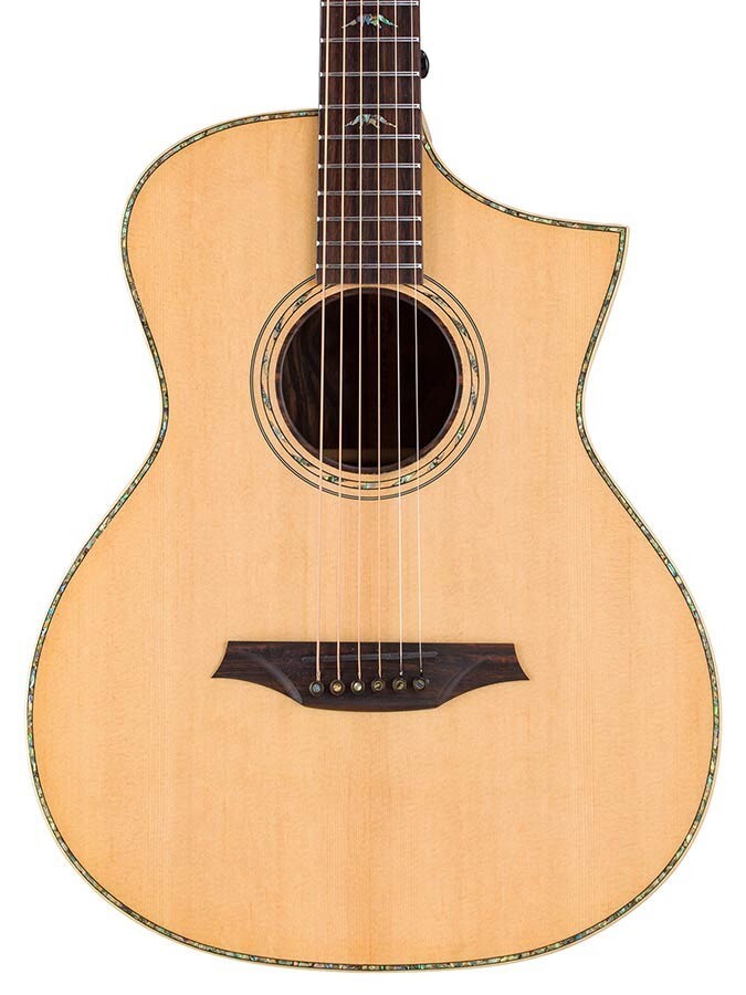 BROMO Guitar Fully Solid Rocky Mountain Series Cut + Pickup + Display Bag