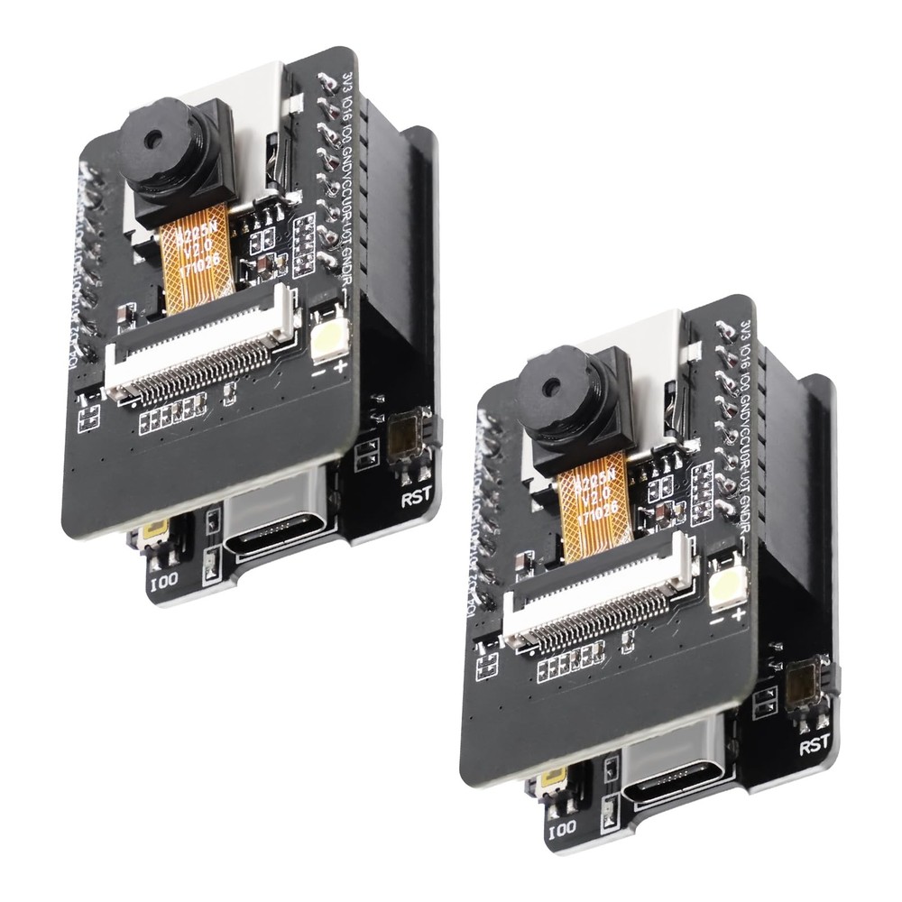2 Pack ESP32CAM Development Board WiFi/Bluetooth Camera Module OV2640 5V