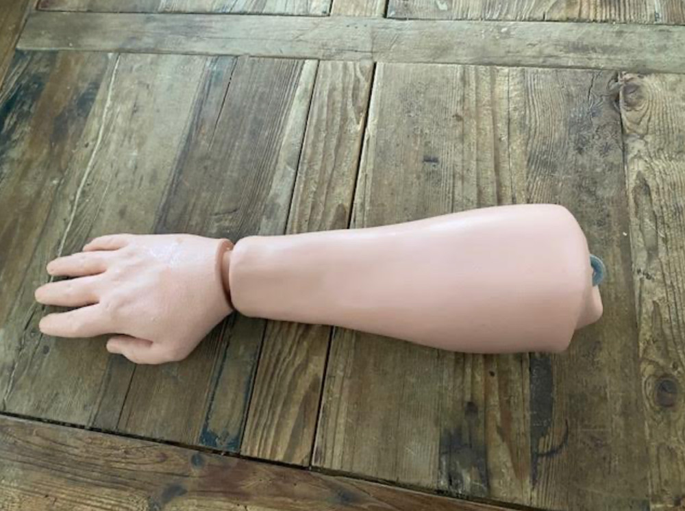 Rubber hand and arm