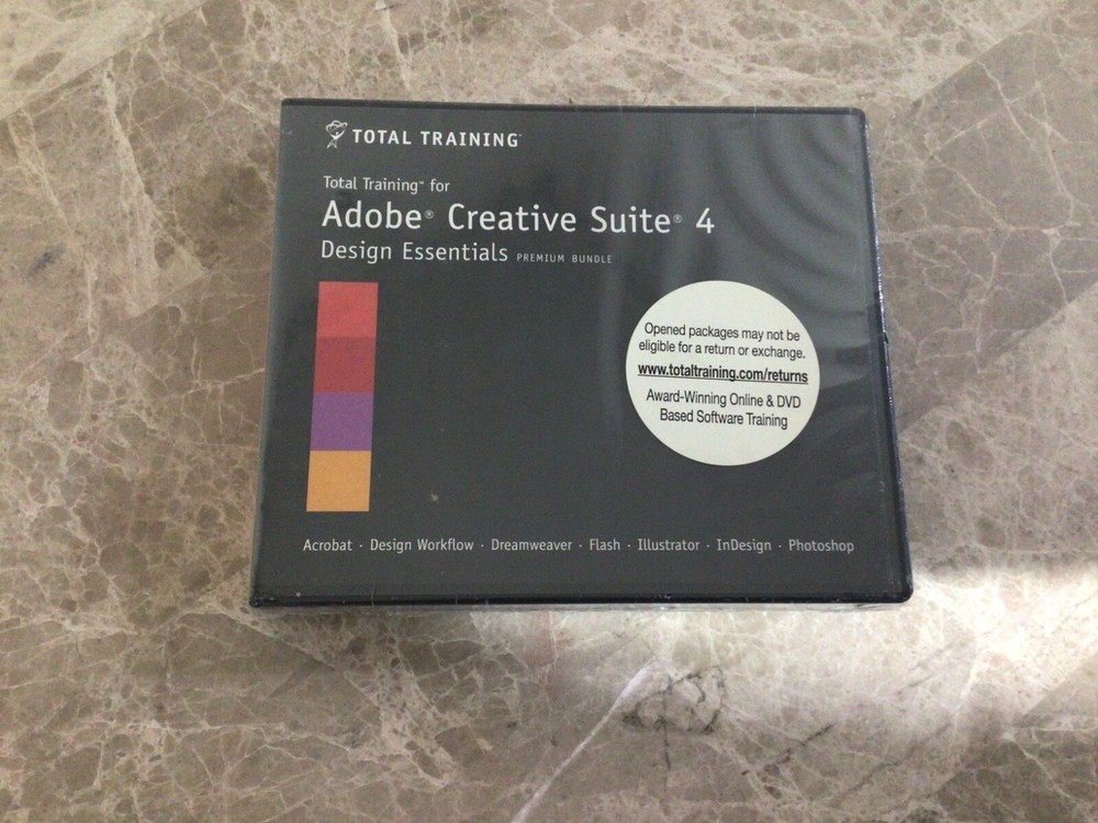 Total Training For Adobe Creative Suite 4 Production Premium DVD Bundle SEALED