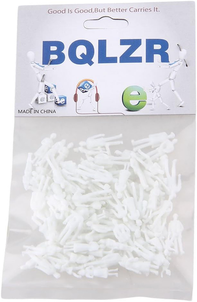 White Unpainted Architectural 1:100 Scale Model Figures Standing Figures for Min
