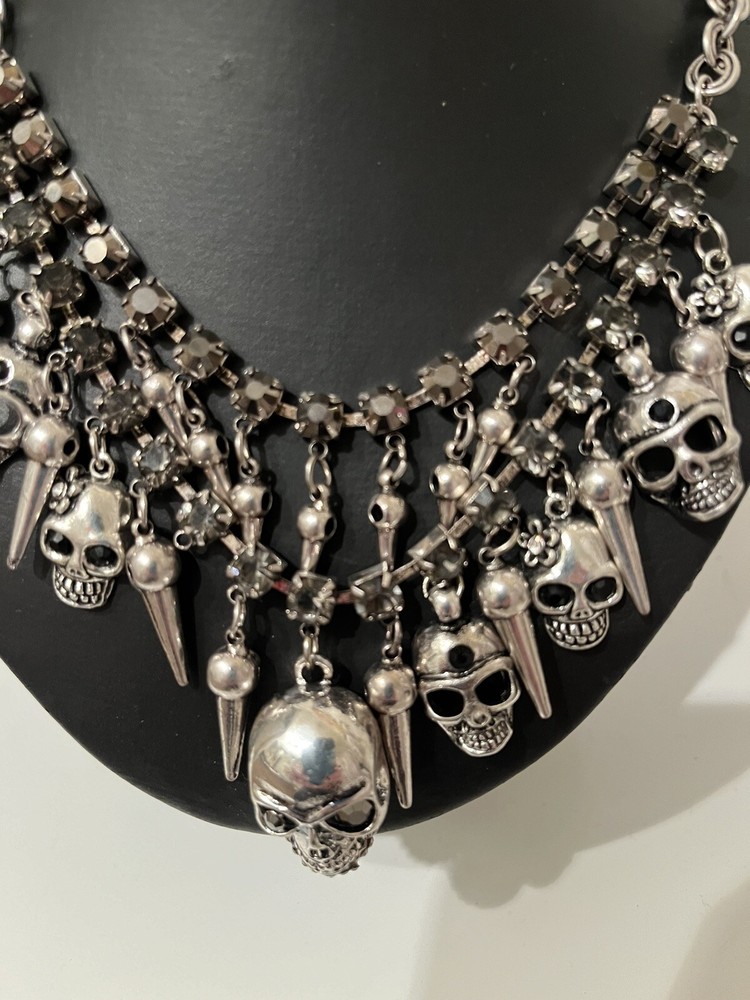 Lauren-Spencer Genuine Crystal Skull Necklace