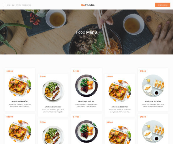 Premium Wordpress Elementor Template Kit Bundle | Food & Drink theme