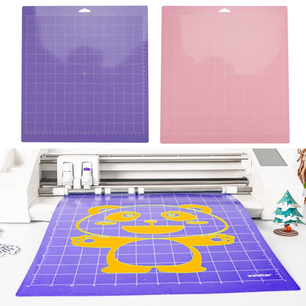 4 Pcs Mixed Color PVC Cutting Mat Grid Cutting Pads Cutting Plotter Pad7235