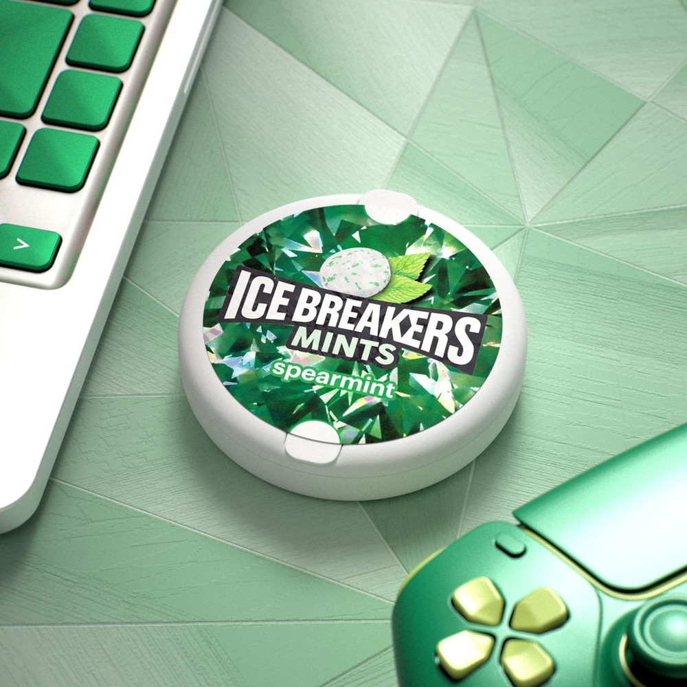 ICE BREAKERS Spearmint Sugar Free Mints Tins, 1.5 oz (8 Count)