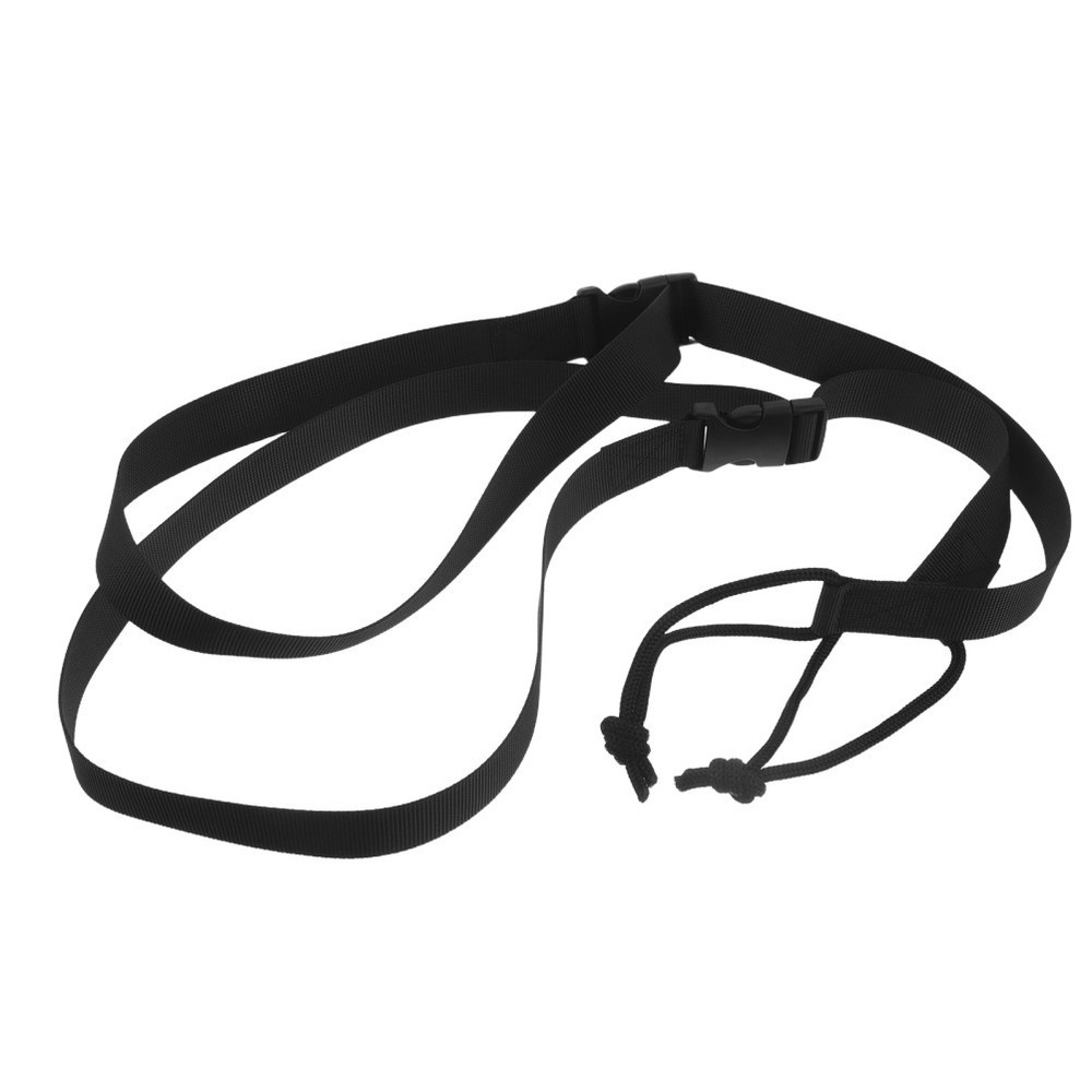 2 Pcs Snowboarding Short Leash Ski Boot Carry Straps Black Binding Cord