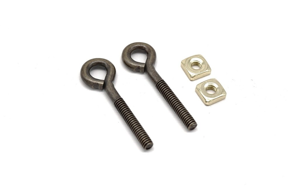 2 Eyelet Post For Furniture Pulls eye bolts Pulls Bails Victorian Post For Pulls
