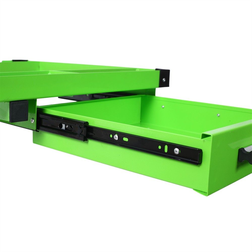 Adjustable Work Table with Drawers Rolling Tool Tray with Wheels 220lbs Capacity