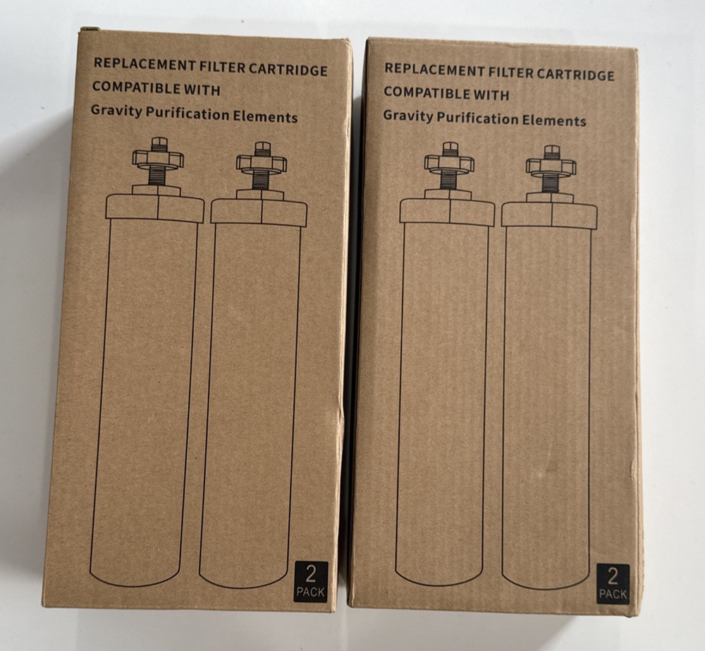 4 Water Gravity Filter System Replacement for Berkey BB9-2 Purification Element