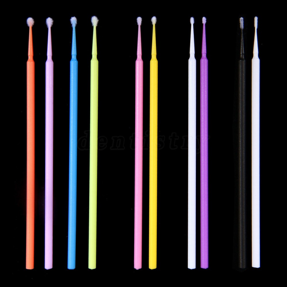 100-1000pcs  Micro Applicator Disposable Tooth Brush Tips Regular/Fine