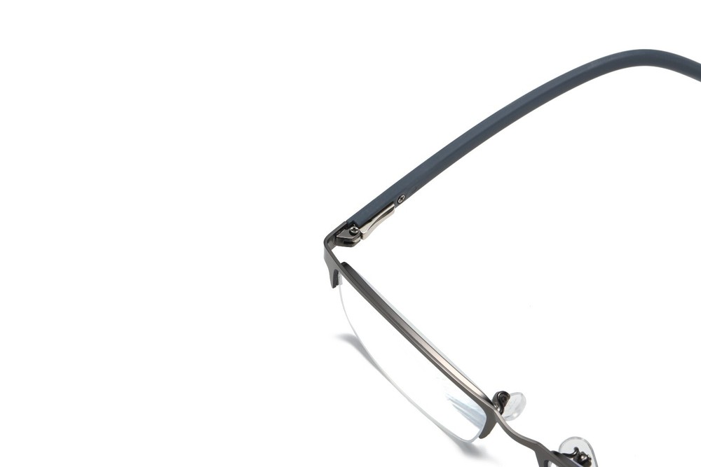 5 PK Men Reading Glasses Half Frame Spring Hinge Reader Glasses Anti Blue Light
