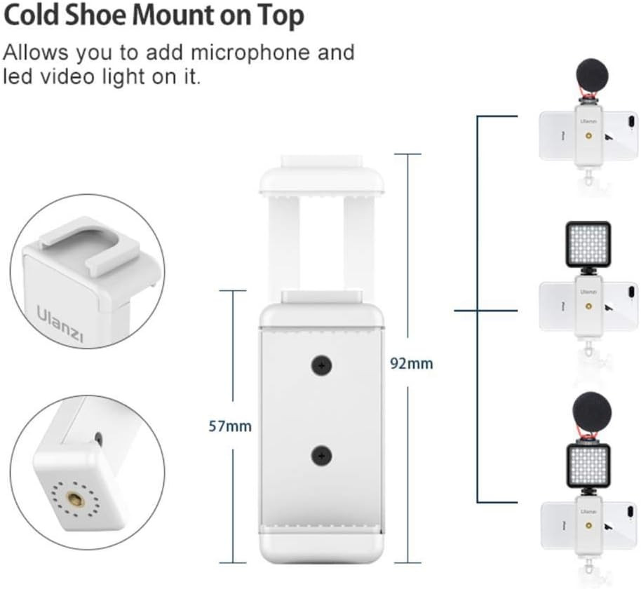 ST-07 Phone Tripod Stand White, White